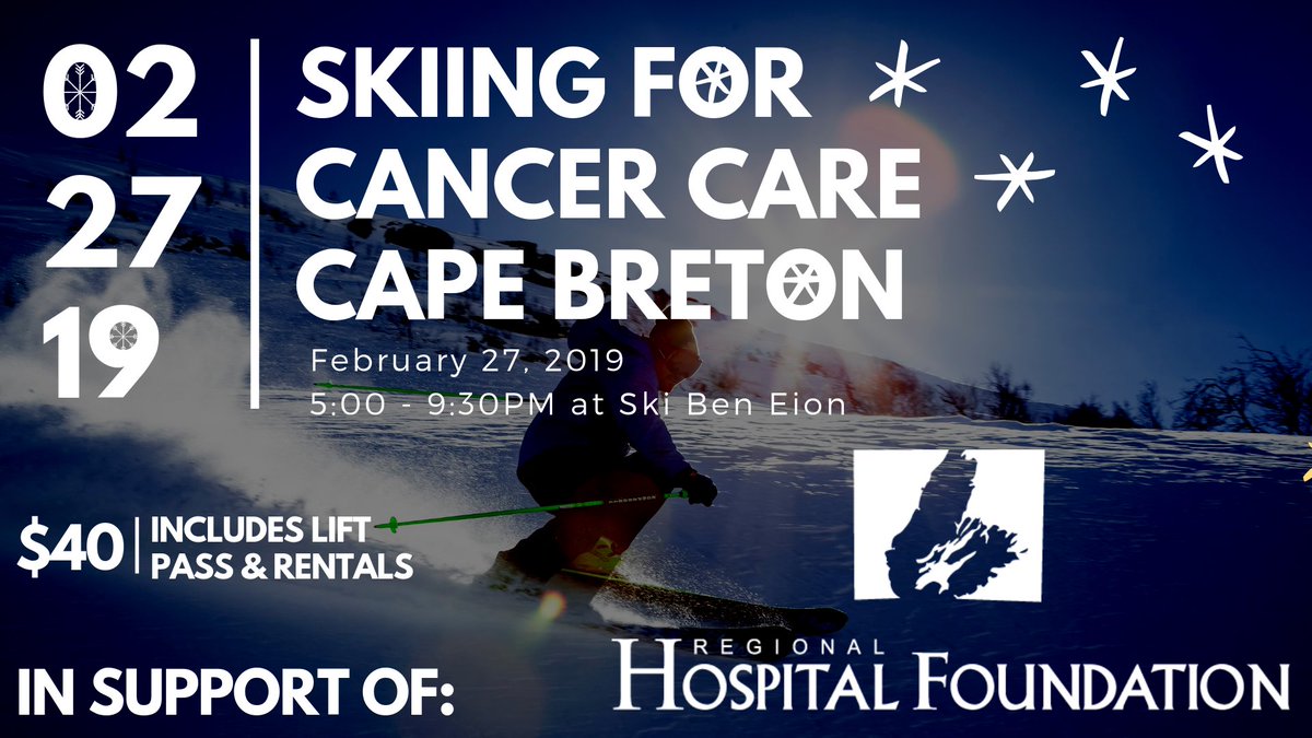 CBRHFoundation's tweet image. We invite you for a night of skiing and fun at Ski Ben Eoin. 

You'll be supporting cancer patients in Cape Breton facing financial struggles.  

$40 includes a lift pass, rental &amp;amp; portion of proceeds will be supporting Cancer Patient Care Fund.