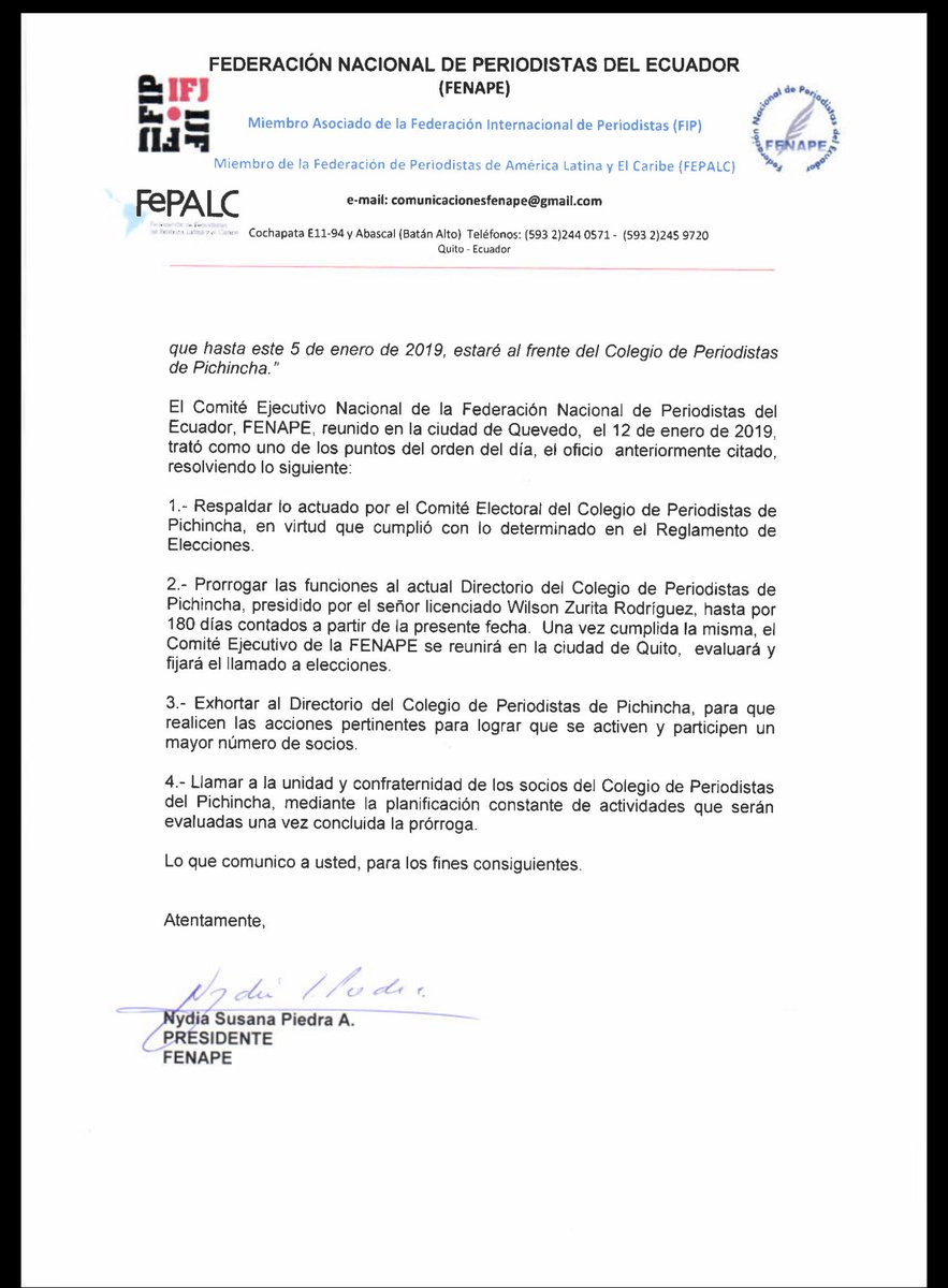 CPPichincha's tweet photo. El @CPPichincha con respecto a falsas informaciones de una convocatoria a Asamblea General.
No existe acefalía. 
El Directorio está actuando de acuerdo con expresas disposiciones de la @FenapeFip @IFJGlobal @FEPALC @FECOLPER @FIP_AL @UnpEcuador @ecuainm https://t.co/rkyFLyvISh