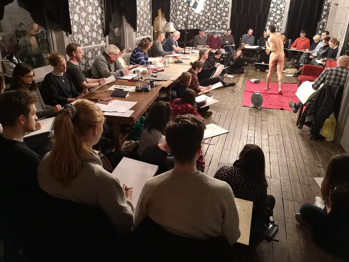 CLD_LifeDrawing's tweet photo. We had a CRAZY busy evening last week! Total #record of all time...43 #Artists!! 😲

🎉#THANKYOU SO MUCH!!🎉

We are back #TOMORROW for our #LONGPOSES session with wonderful Claudio 🌟
Will you join us again?? 😅😅 

🏠 @The_Cambria 
⌚ 7-9pm
💷 £10 (£6 Students)

#lifedrawing https://t.co/zOdp9416CY