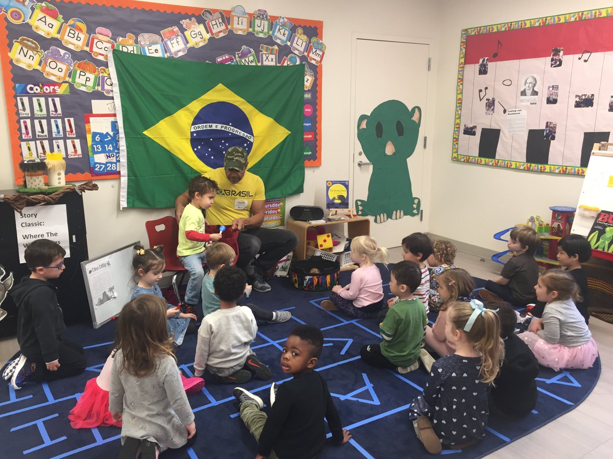 Mr. Delourenco shared the music of Brazil, the Samba, with our LA campus preschoolers today. He brought caxixis, Brazilian maracas, for each of the students to take home. #multiculturalweek #stratfordschool #steam #heritage #laschools