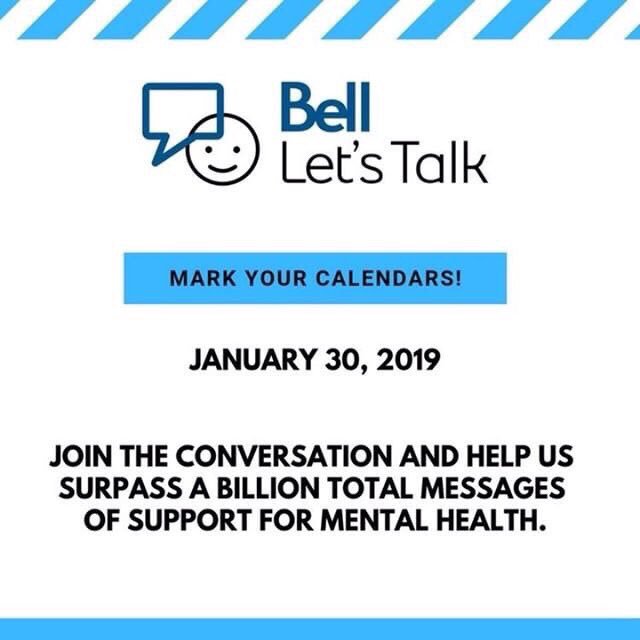 tfssotg's tweet image. In any given year, 1 in 5 Canadians experience a mental illness or addiction problem. To bring awareness, Bell is having its annual Bell Let&apos;s Talk movement. Join the movement!