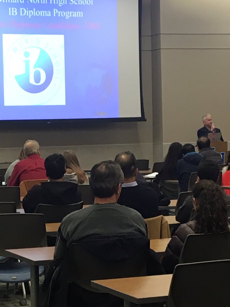 IB Information Night! It’s a packed house. Couldn’t make it? Check out the MN webpage later this week: info and applications. @MillardNorthHS @Brian_Begley66 @jsutfin