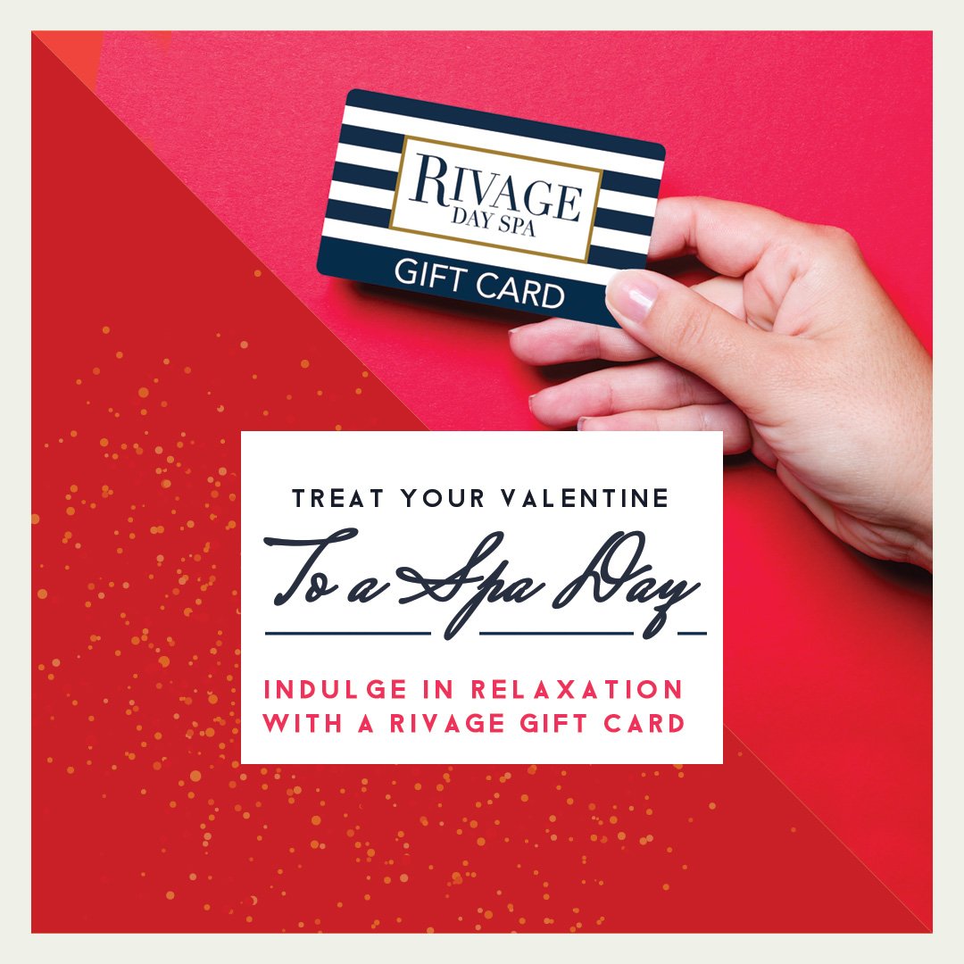 rivagedayspa's tweet photo. Take a sweet retreat for Valentine's Day at Rivage Day Spa! Enjoy champagne and chocolates with any of our Signature Spa Packages. Or, treat your valentine to a spa day ANY DAY with a Rivage Gift Card. #giftideas #spaday #valentines #valentinesdaygift #couplesmassage #couples https://t.co/x5ouceq5Vz