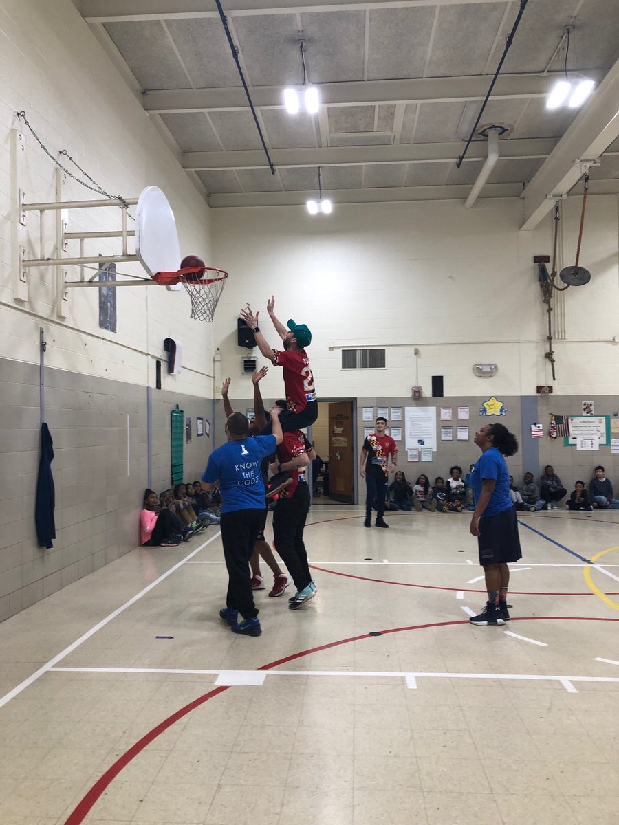 TeamWinand's tweet photo. The Baltimore BLAST at Winand!!! A game against our Winand Faculty!! Thank you Senator Zirkin and members of the BLAST!!!! ⚽️🏀 https://t.co/ugaPPWIYIX