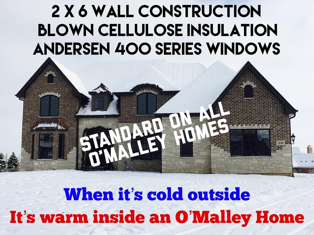 OMalleyBuilds's tweet photo. Stay warm, Chicago! ❄️🔥 @schillingscom @AndersenCorp #2x6walls #blowncellulose #andersenwindows #standardfeatures #babyitscoldoutside #omalleybuilders #customhomebuilders https://t.co/sKzdkfltWE