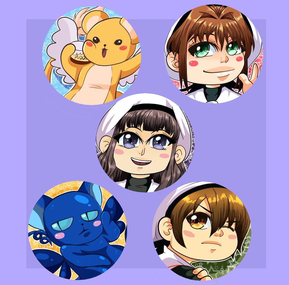 StudioWolfie's tweet image. Design some Card Captor Sakura Buttons as I working on doing my first time doing artist ally in the summer so working hard on art lol.

#anime #CardCaptorSakura #buttondesign #fanart #chibistyle