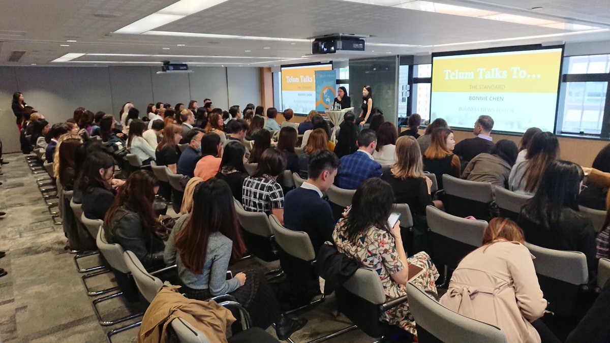 TelumMedia's tweet photo. It's a full house at our first #telumtalksto event in Hong Kong of the year, with @thestandardhk's Bonnie Chen, Business News Editor https://t.co/Skt633anbW