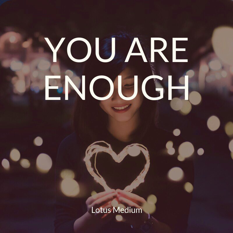 You are not too much, you are not too little, you are just enough! 
You are perfect the way you are... #lotusmedium #mediums #paragnosten #tarot #selflove #healingenergy #healing #mylife #mindfulness #positivevibes #selfworth