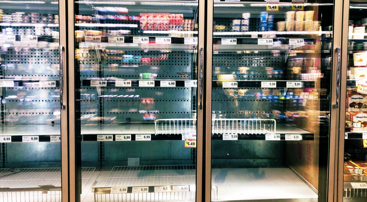 It doesn't matter how freezing cold it is outside, Canadians love their ice cream...I tweet this as I hold a iced coffee in my hand. #soldout #icecream #ohcanada