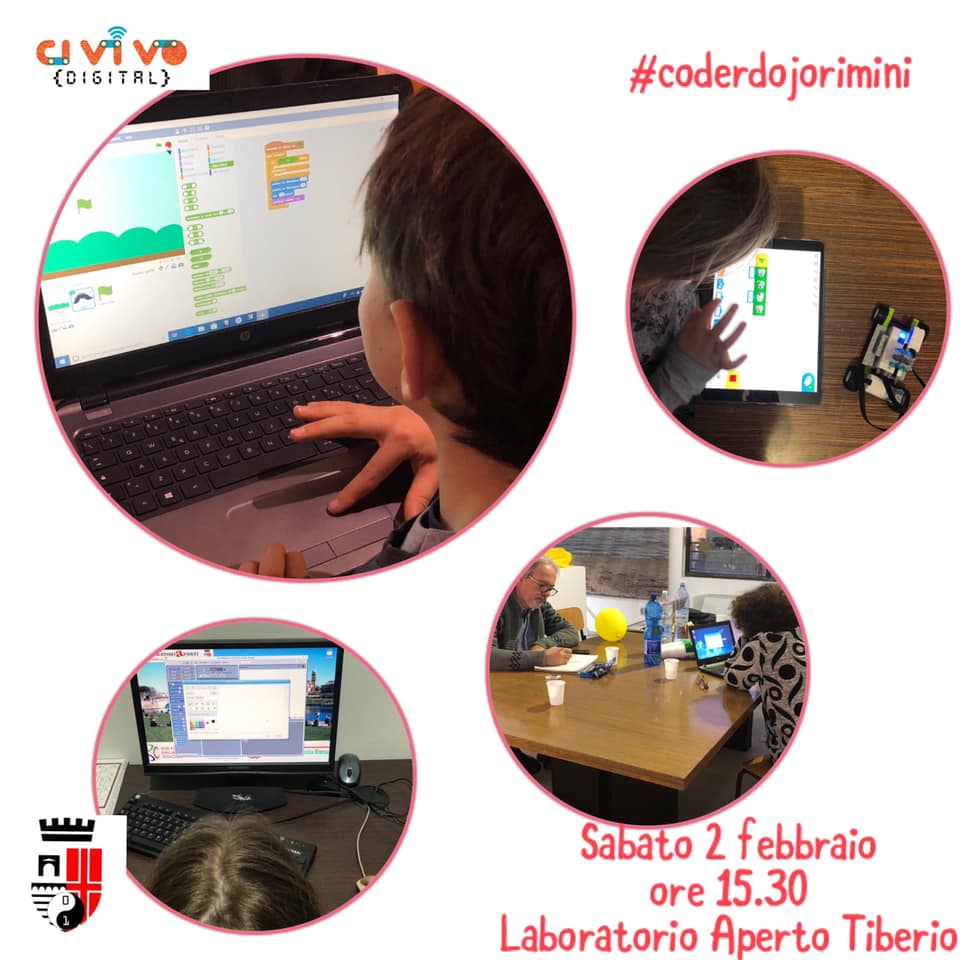 coderdojoRN's tweet image. #Coderdojo di Febbraio al #LaboratorioAperto Rimini Tiberio
2 febbraio 2019 ore 15:30
Via dei Cavalieri 22 Rimini
