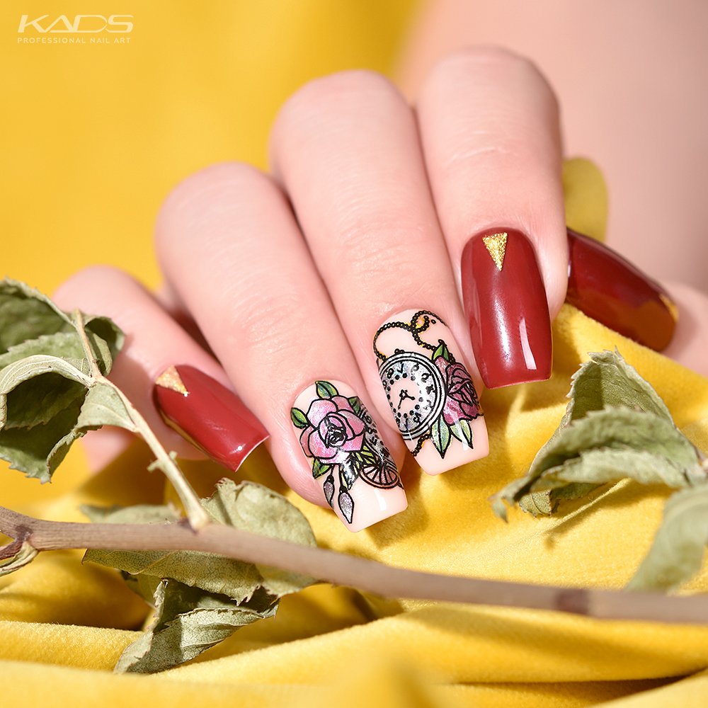 Kadsnailart's tweet photo. Nail design using KADS stamping plate Flower 034 from AliExpress store(link in bio). #nails #kads #kadsnailart #nailart #nailfashion #instanails #nailsnails #nailstagram #nailwork #naildesigns #nailplates #nailpolish #nailartaddict #flower #flowernails #2019nails #ny #newyear https://t.co/QRBEUlJRHz