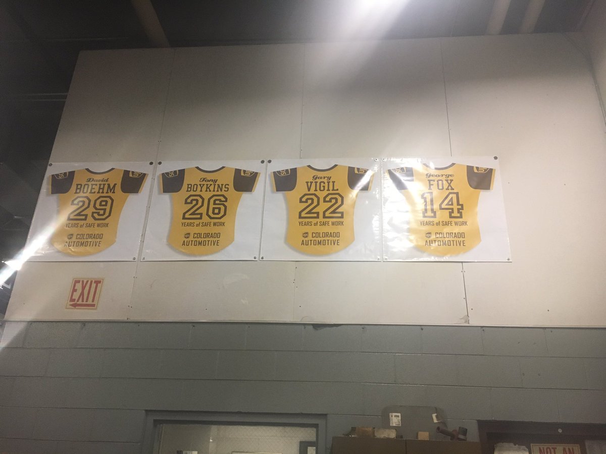Flexing years of safety in the Denver Tractor shop #caughtsafely, #AutomotiveDM, @mikebackus4, <a href="/kennethcherry26/">Kenneth</a>, @desertMTupsers, <a href="/DarrenMooreDM/">Darren Moore</a>