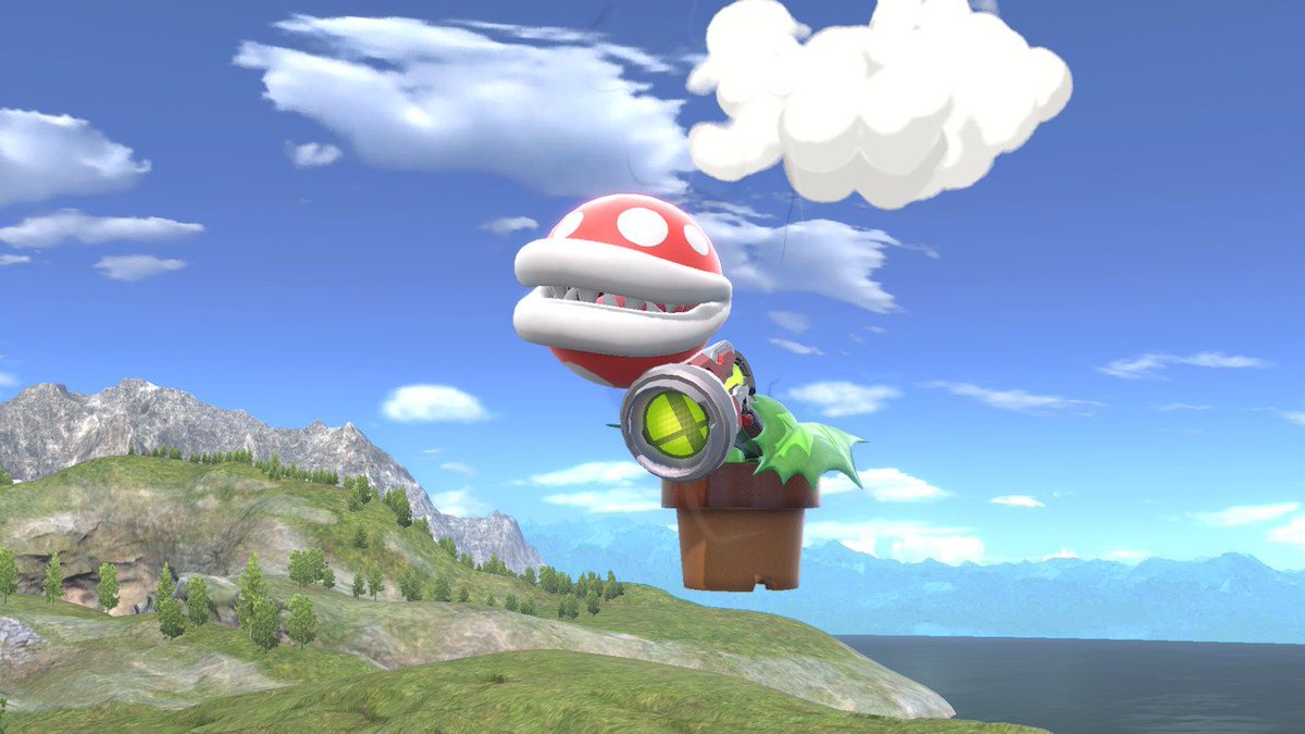 NateAndDestroy's tweet image. Oh wow, they really just dropped Piranha Plant in out of nowhere huh?! #SmashBros #SmashBrosUltimate #NintendoSwitch