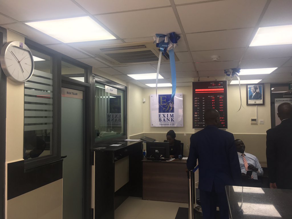 “Some of these services include; Automated Teller Machines, CD Machines, Visa and Debit Cards and Bancassurance services.
I am also reliably informed that <a href="/EximBankUganda/">Exim Bank Uganda Limited</a> plans to rollout Mobile and Agent Banking services in the near future.” 
#EximBankUganda