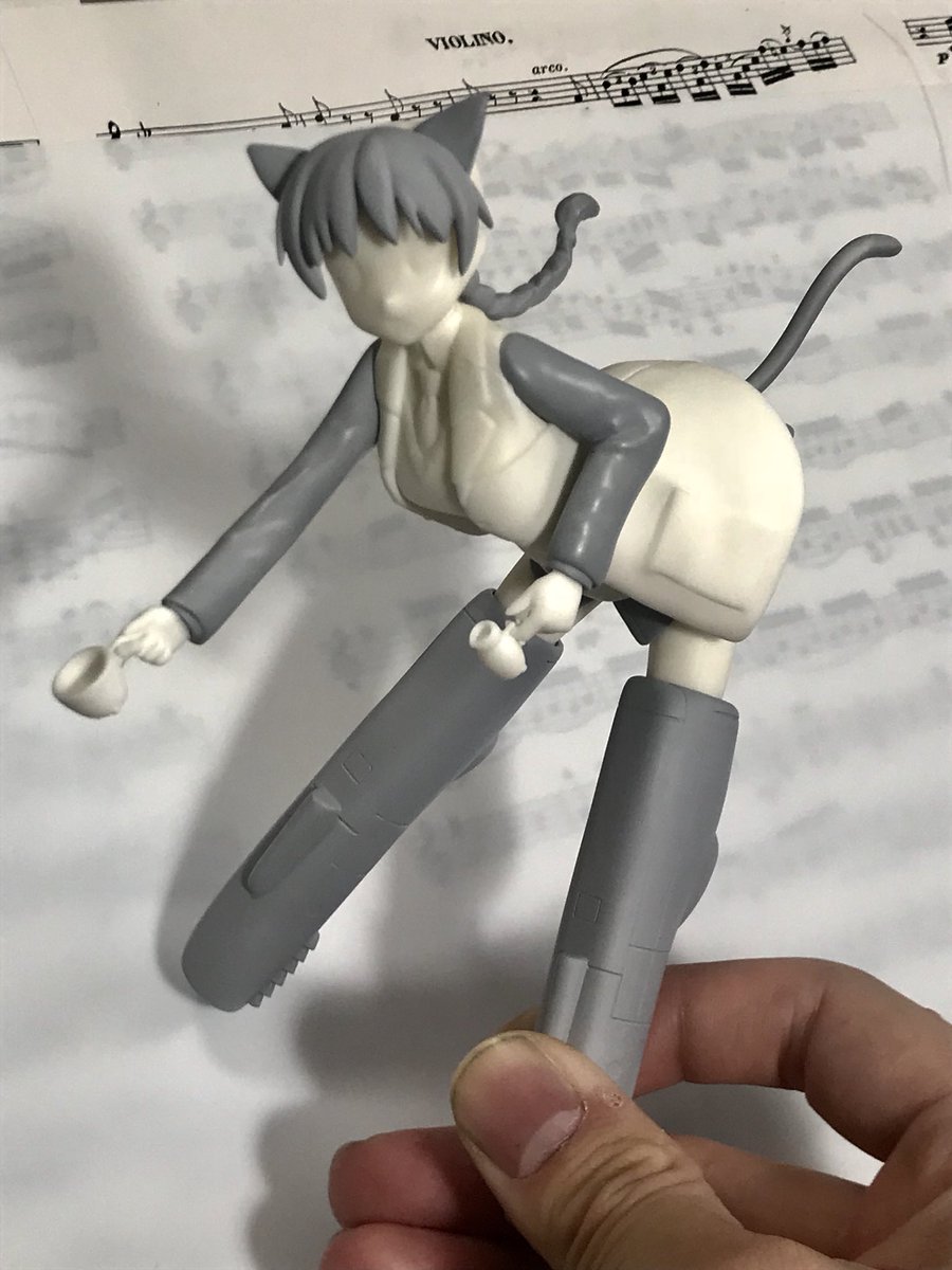 ppp1127ppp's tweet photo. リネット嬢原型を仮組み
出力はPhrozen Shuffle
複製間に合うか！？
#WF2019冬 https://t.co/05FHzlibK9
