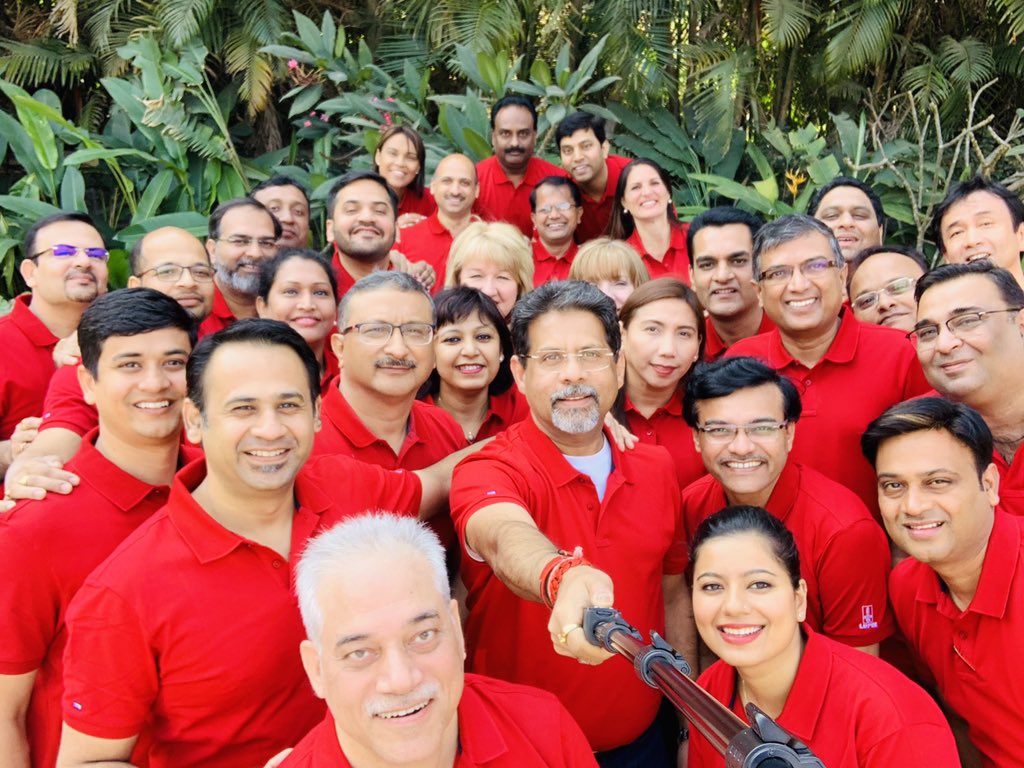 With my @LupinGlobal HR Leadership team at our annual strategy meeting and learning retreat. #MyTeam #TeamInRed #TeamOnFire #LupinGlobalHRLeadershipTeam #WeTransform #WeCreateValue