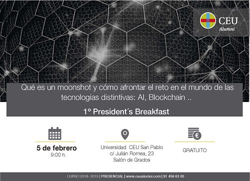 soydigitalwoman's tweet photo. ¿Sabes lo que es un #moonshot? Te esperamos el 5 feb | 9 hr en nuestro próximo #InspiringBreakfast en la @USPCEU. Hablaremos de los retos que presentan las tecnologías disruptivas para las empresas. https://t.co/3WuXzxRT2u https://t.co/8ePSpVZoL5 https://t.co/pzbzf5I2lS