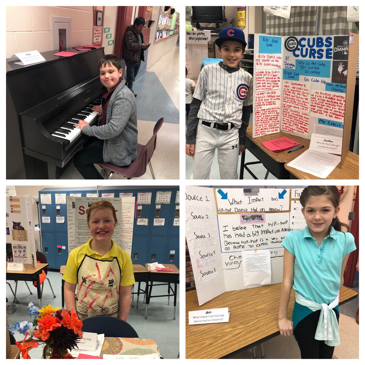 AWarrenPSE's tweet photo. Baseball, piano, art, legos, dance, Broadway, autism, bookstores, soccer— our passions were on display tonight! @PSESCPS https://t.co/KdGjJt1xBd