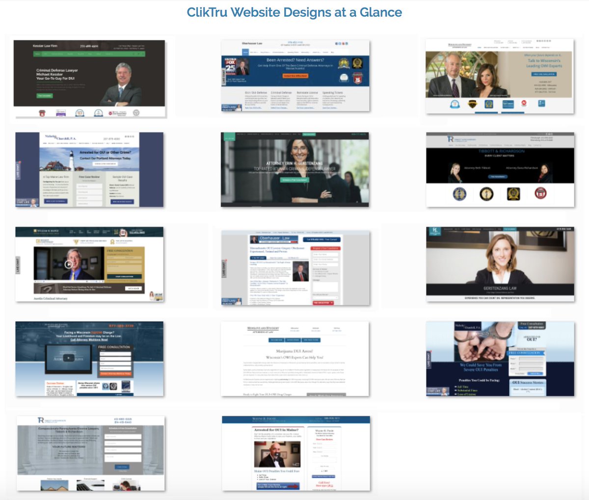 ClikTru's tweet photo. There's no better #Testimony than our portfolio! So take a look at some of our #websites and give us a call if you want to optimize your websites for superior results #ClikTru #TestimonyTuesday #Marketing #DigitalMarketing https://t.co/FkU4DhCvQB
