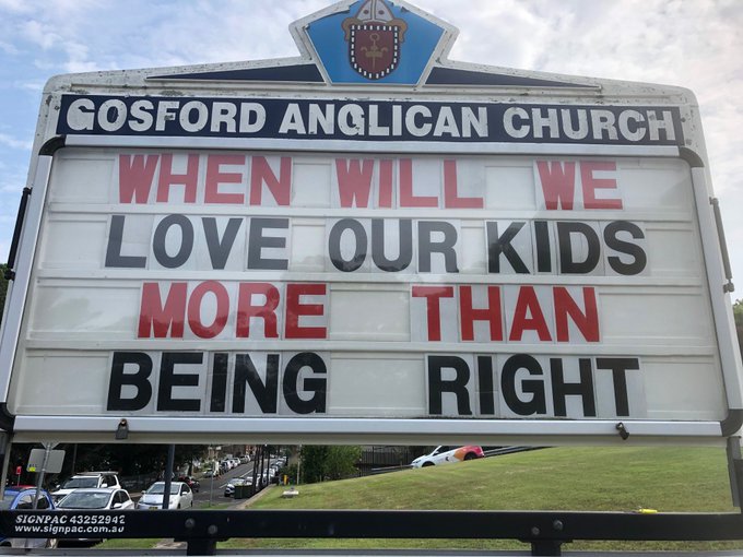 from refugees to social media to pill testing, church signs are getting political