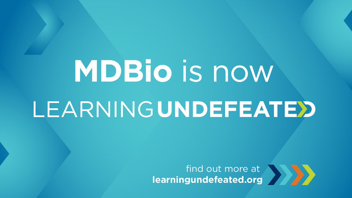 Did you hear? MdBio Changes Name to Learning Undefeated #STEMeducation #biotech #STEM #Maryland #news buff.ly/2WrFPxy
