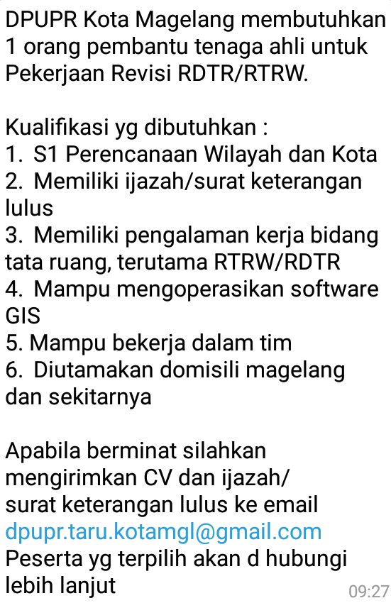 Lowongan Kerja Lulusan Perencanaan Wilayah Dan Kota Info 