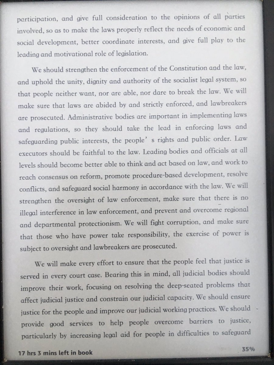 Xi supports an independent and impartial judiciary