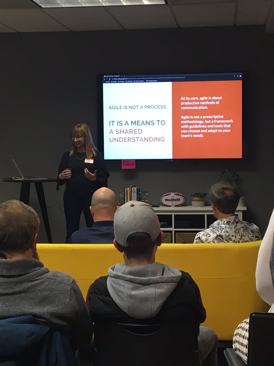 cmoormann's tweet image. Agile is not a process. Katherine Gray speaks at #cspdx #agileportland