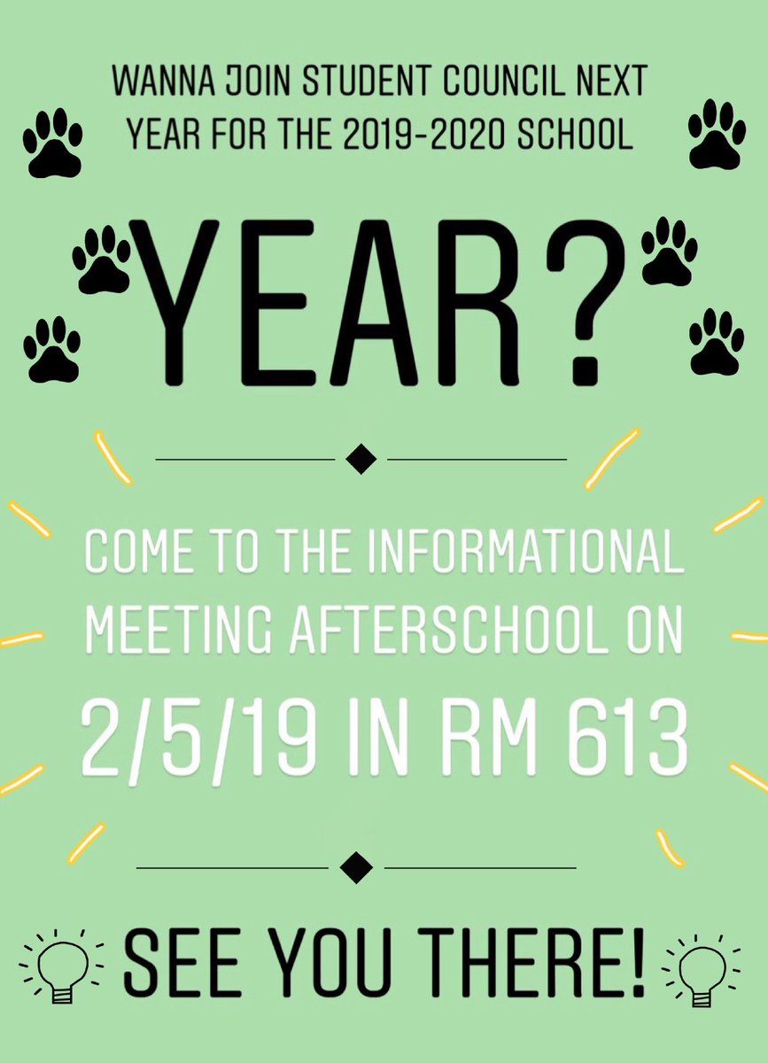 thatbengallife's tweet photo. if you’re interested in joining student council go to the meeting on february 5th!🥰 https://t.co/JqF6m0IjzV