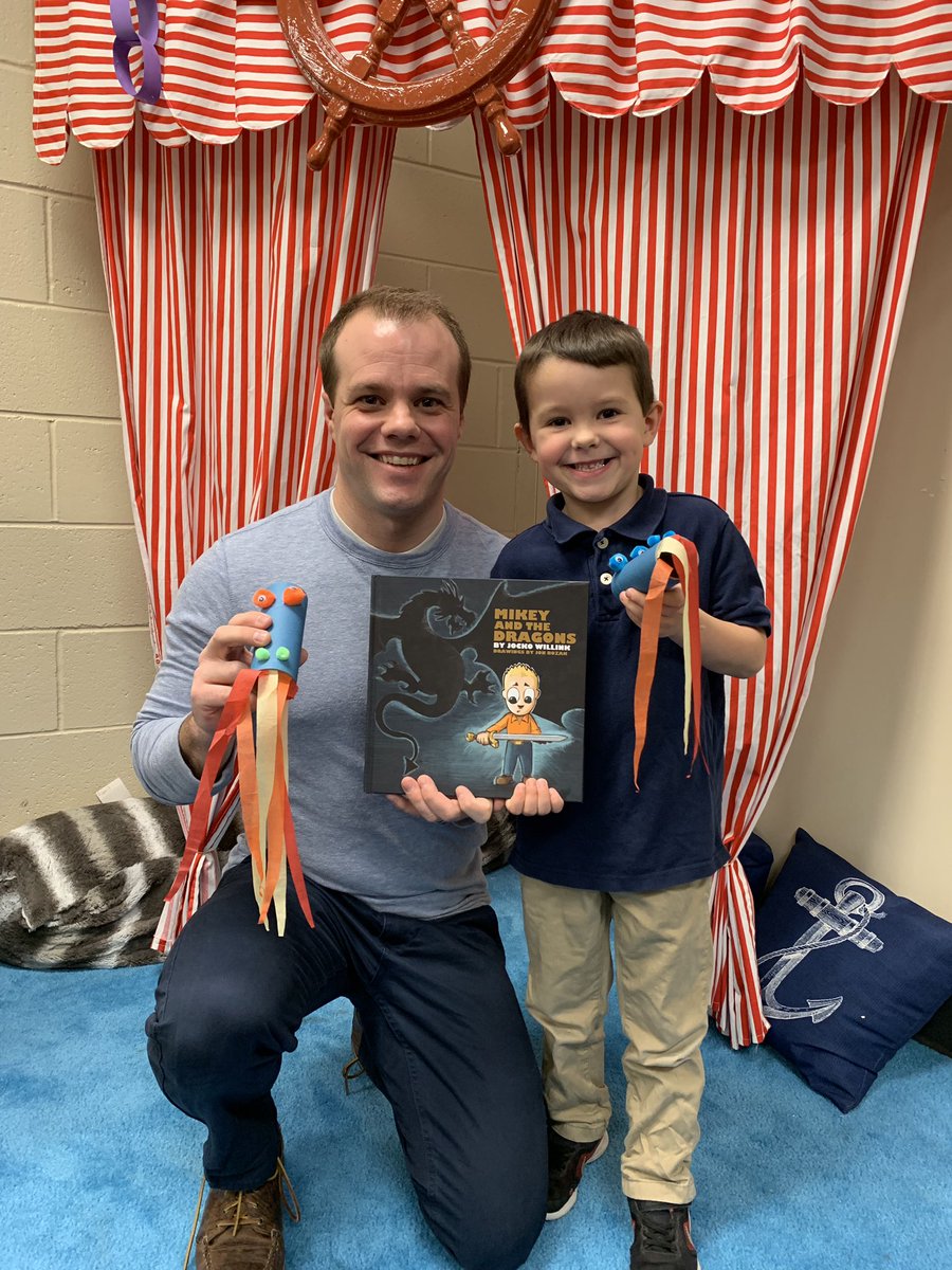 joshhorrocks's tweet photo. @jockowillink can I get a shoutout for these kids getting after it? 1st grade Landon asked me to read Mikey and the Dragons to his class. 3rd grade Ty designed and printed a 3D warrior kid symbol to go with his book report on Way of the Warrior Kid. Thanks for inspiring them! https://t.co/iQ7DtZStgH