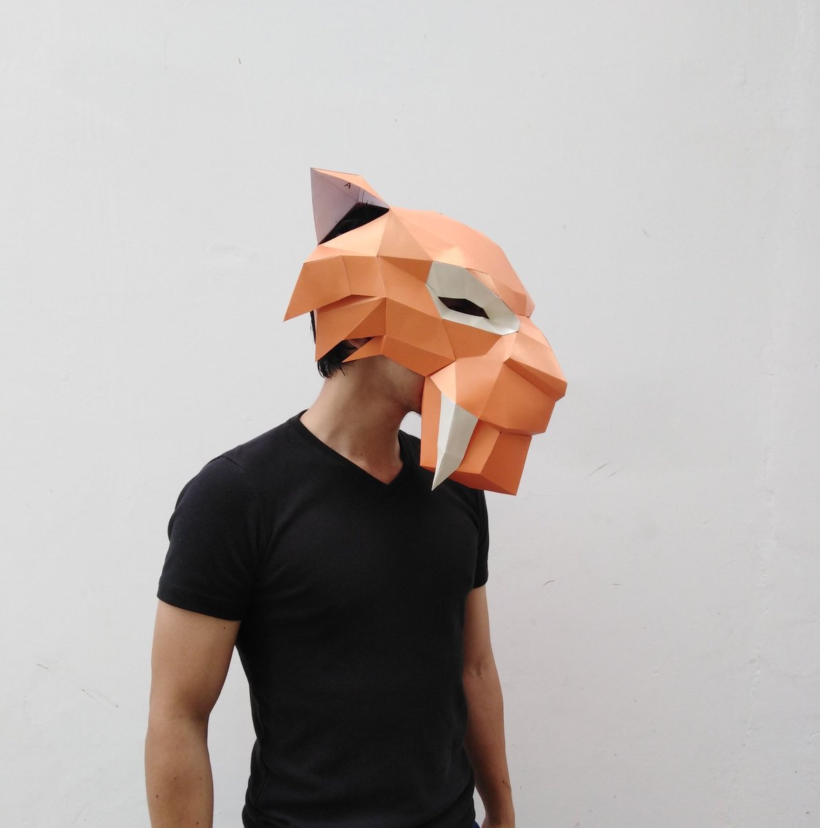 ShapesPaper's tweet photo. #Papershapes #mask #design #art #diy #lowpoly #papercraft #geometric #geometry #diseño #iceage #diego #sabletoothtiger https://t.co/TQWfOYEqZe