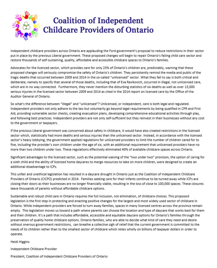 cicpo1's tweet photo. #childcarematters #onpoli #positivechange #Ontario https://t.co/1PZiJSPCPT