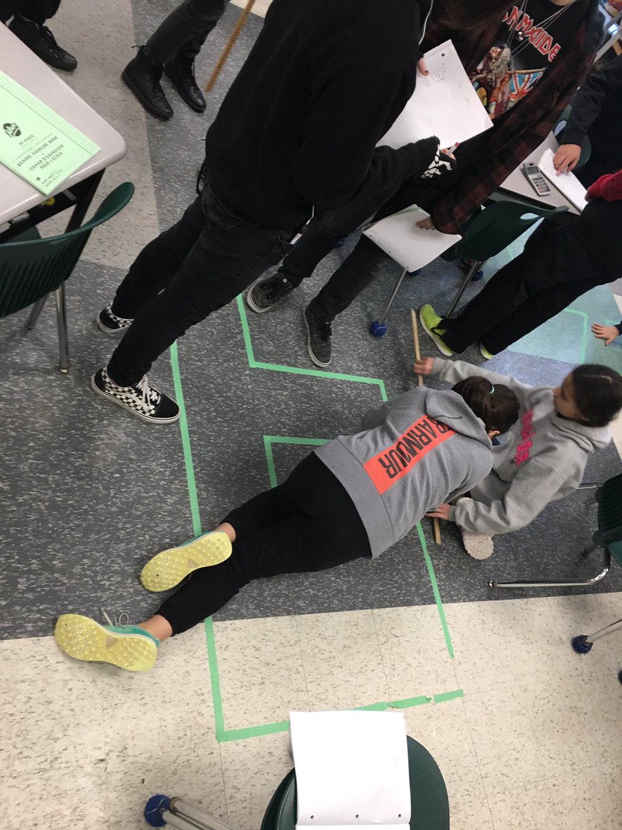 Bteachlansue's tweet photo. Students working together to find the area of complex shapes. @HolyTrinityCS #Collaboration #applyingourlearning #usingmathtools https://t.co/JfXPyuO7Np