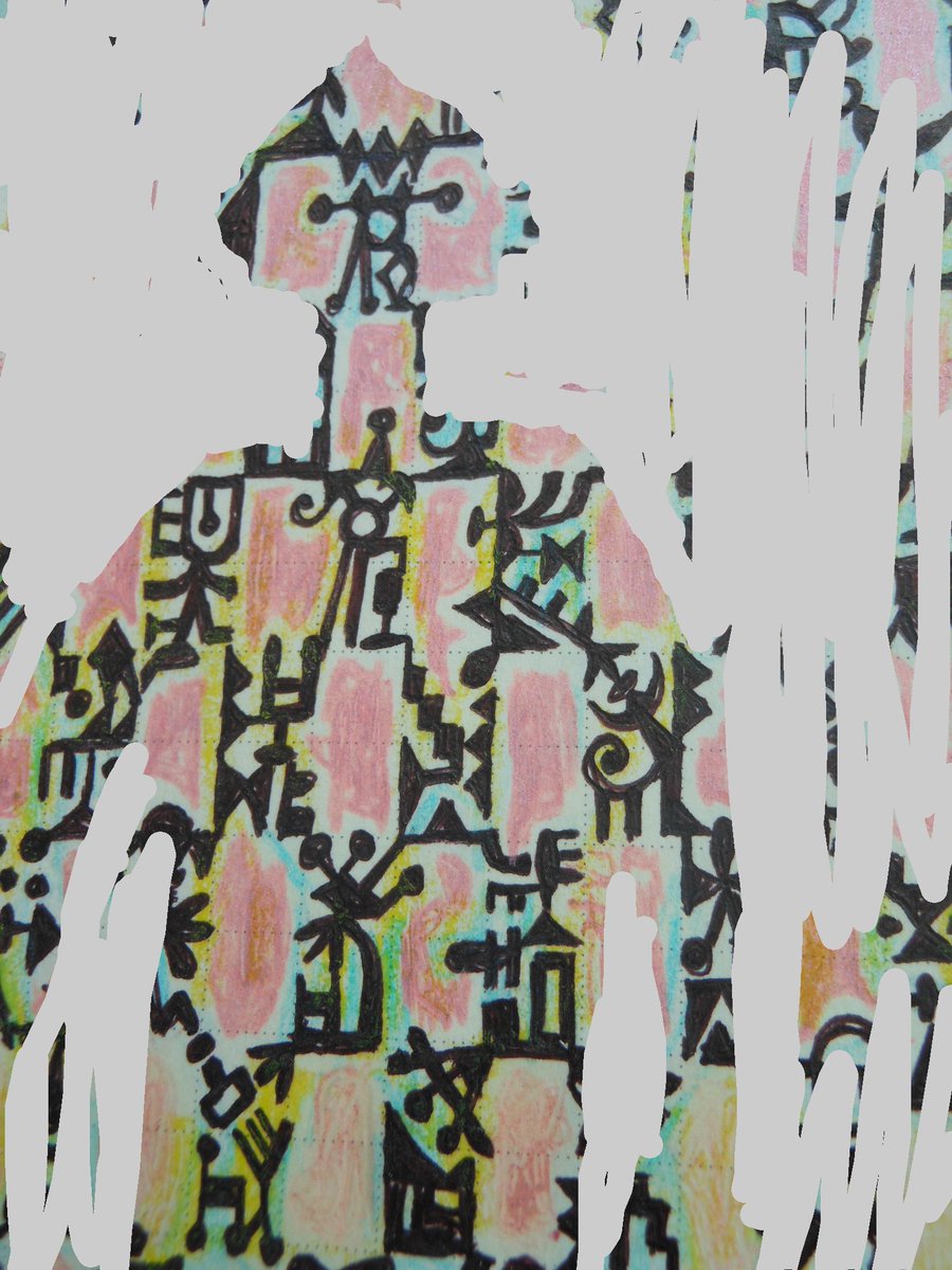 Jo Hide2 On Twitter Majimun 画用紙 水性ペン 色鉛筆 デジ加工