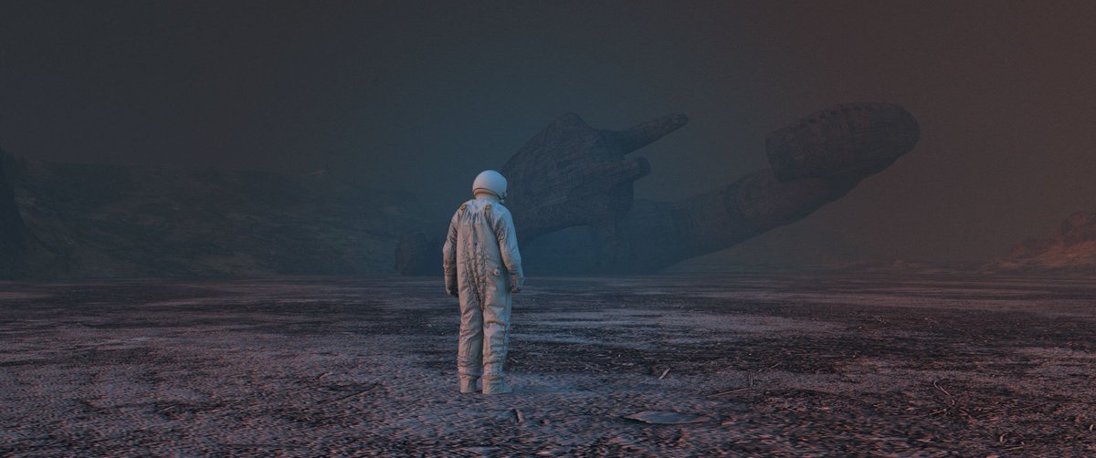 rondomingue's tweet image. The Derelict with Raoul Marks’ astronaut. #HRGiger #Giger #DisplacementMap #OctaneRender #Octane #C4D #Cinema4d #3dart #Alien #Aliens @hr_giger_museum #derelict @OTOY @maxon3d