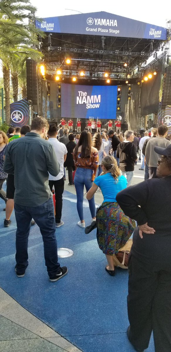 BChoperDrums's tweet photo. Watching a great band performing outside of the NAMM show, Anaheim CA. https://t.co/htCRe2rsbW