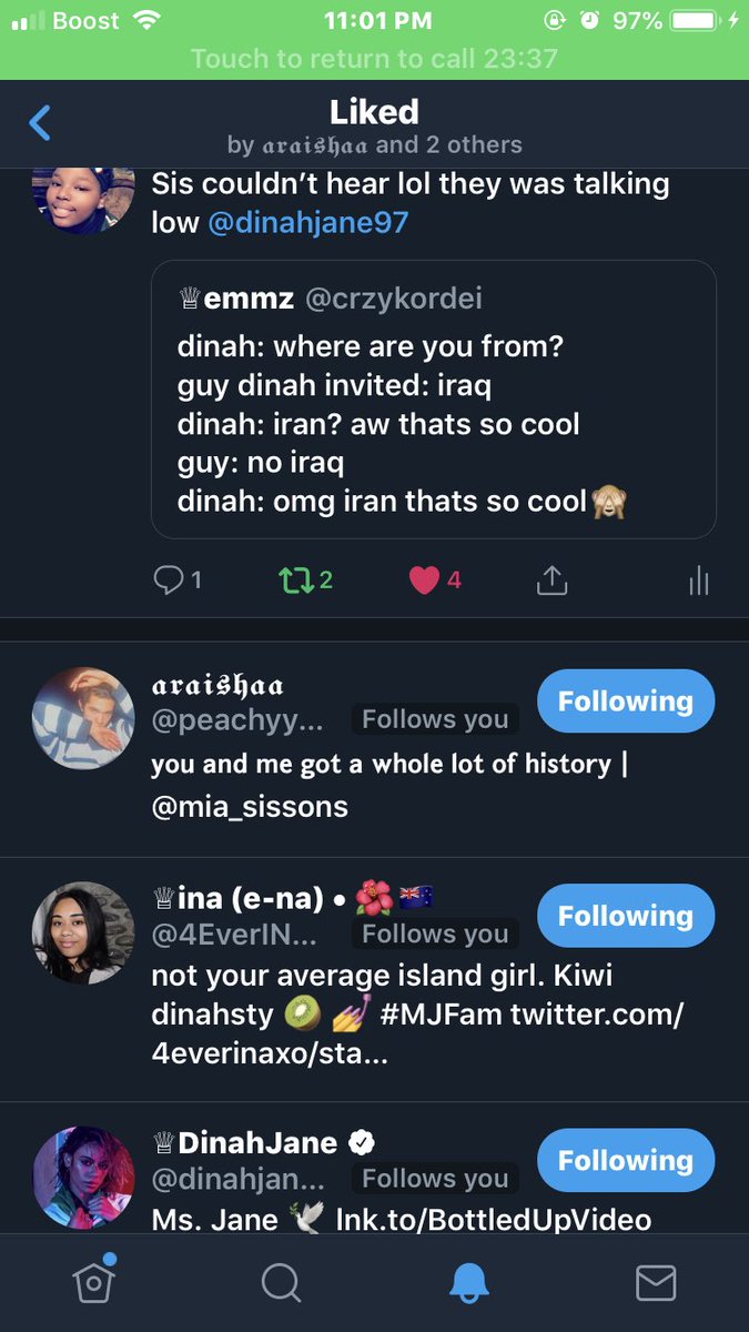 DinahstyKayla's tweet photo. Sis you made my night tonight I love you so much ❤️💜💯but fr dm me I need your advice @dinahjane97 https://t.co/KREMJgU2cP