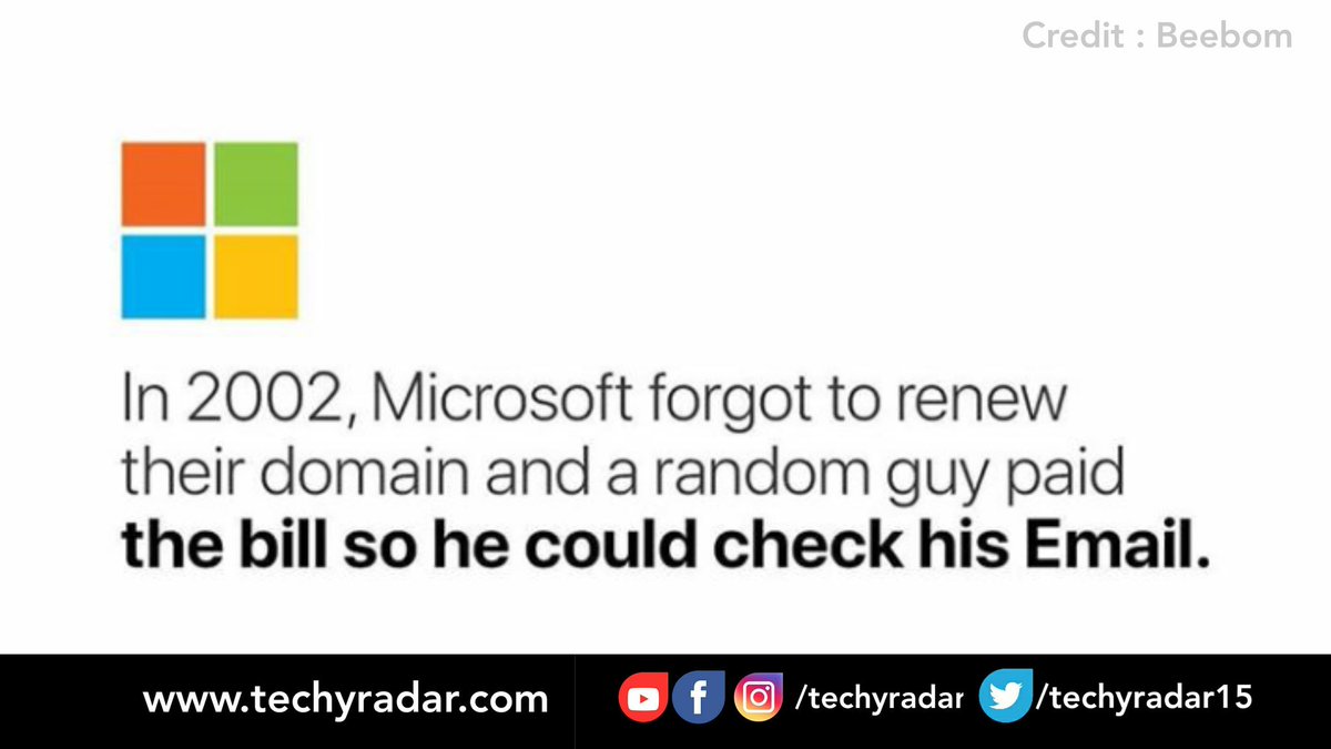 techgalena's tweet photo. #Technology Facts.
#TechyRadar #facts #techfacts #Microsoft https://t.co/jqGhsvVKI0