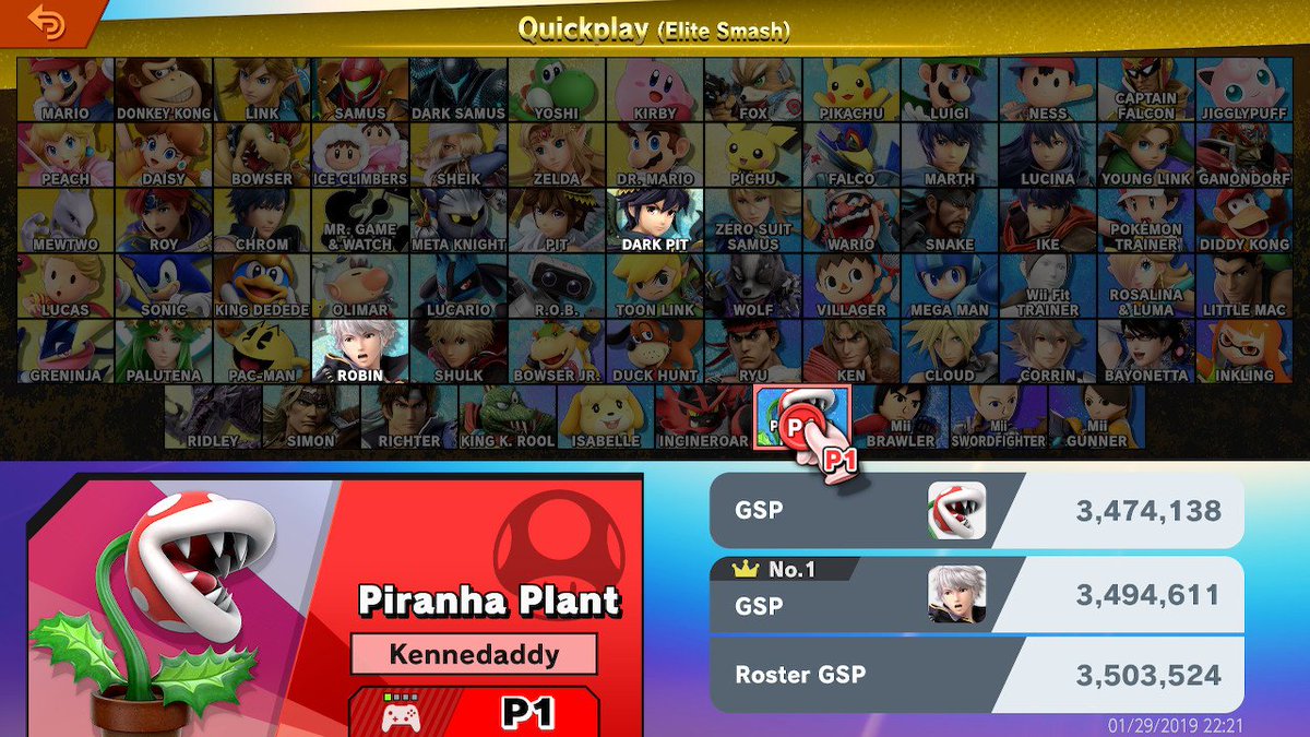 KennedaddyS's tweet image. Let's go boys! #plantgang #elitesmash #pipeup #piranahplant #SmashBros #NintendoSwitch