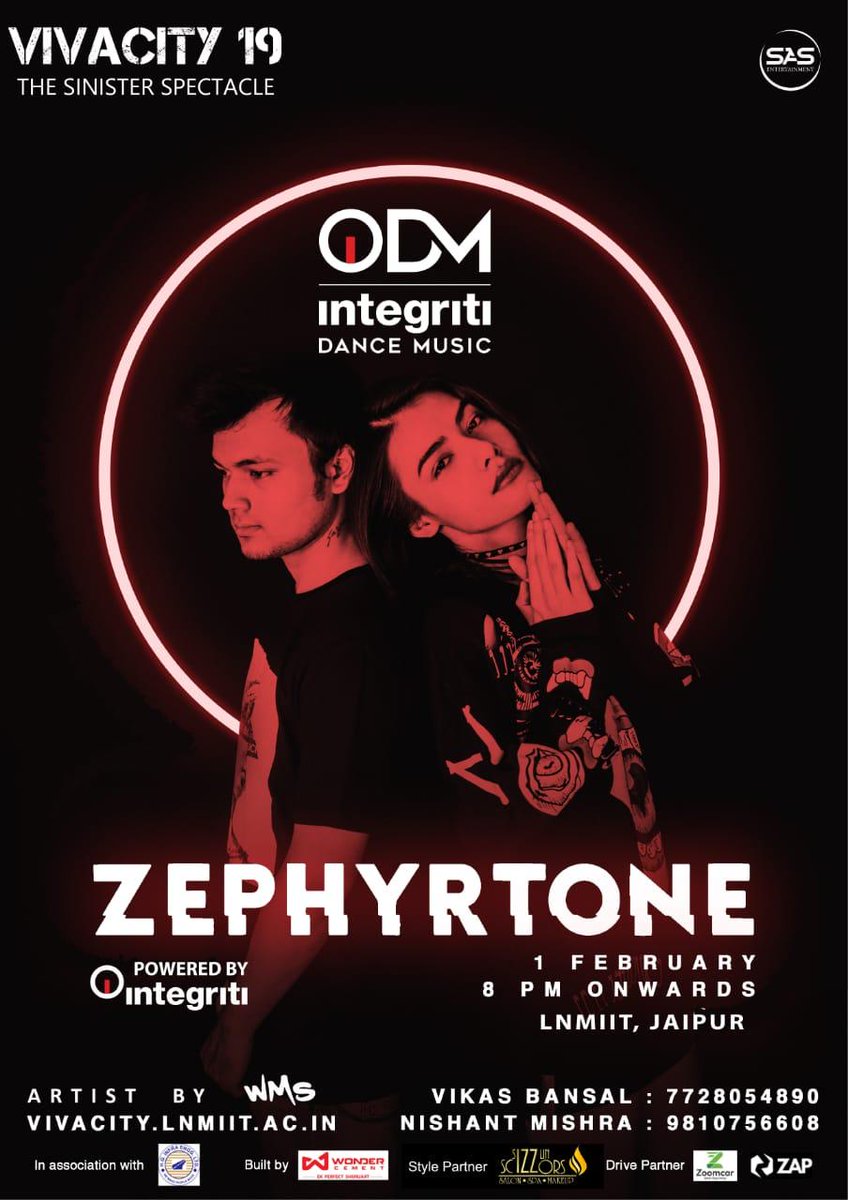 Vivacity19 is proud to have its first artist reveal. IDM presents <a href="/zephyrtone/">Zephyrtone</a> powered by Integriti is all set to tone up the fest with their performance on Day One, 1st February 2019.
#vivacity19 #zephyrtone #lnmiit #idm