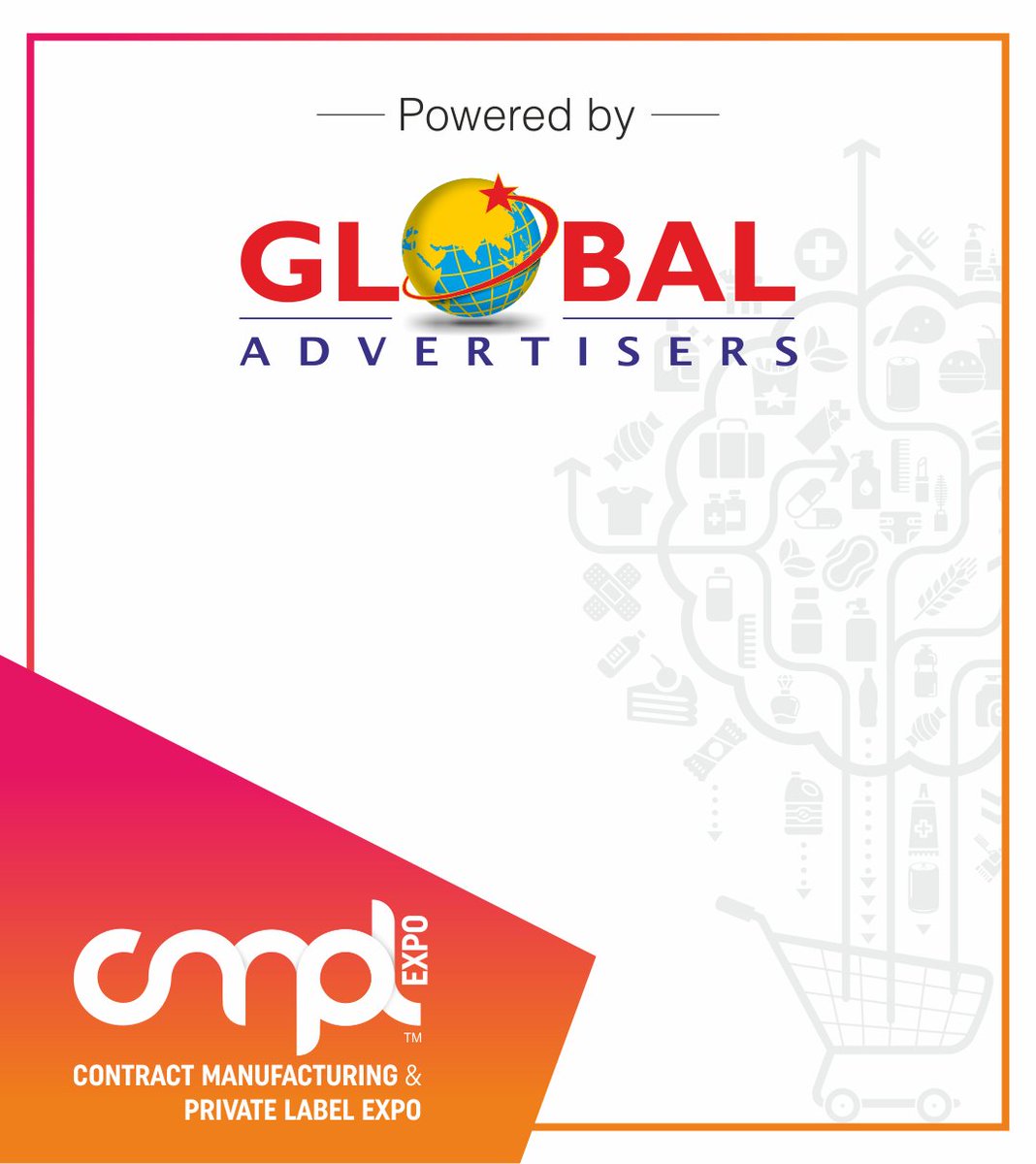 CMPL Expo is proud to be Powered By Global Advertisers

Global Advertisers is one of India's biggest OOH Media company. Do visit globaladvertisers.in to know more.

Register to Exhibit/Visit - cmplexpo.com

#CMPLEXPO #PrivateLabel #ContractManufacturing #Exhibitions