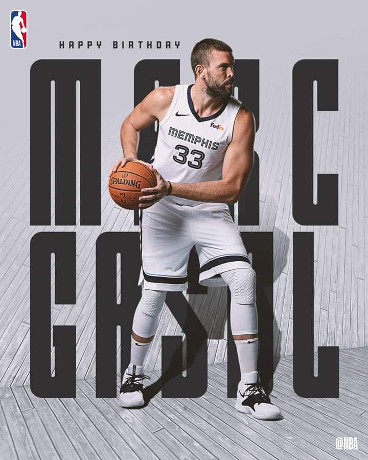 Join us in wishing Marc Gasol of the Memphis Grizzlies a HAPPY 34th BIRTHDAY! 