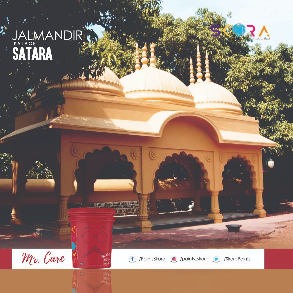 SkoraPaints's tweet photo. Take a look at some of our recent work done for Jalmandir Palace Satara.
#KhushiyanHarJagah #SkoraPaints #SmartPaints https://t.co/h6vHuqCOsL
