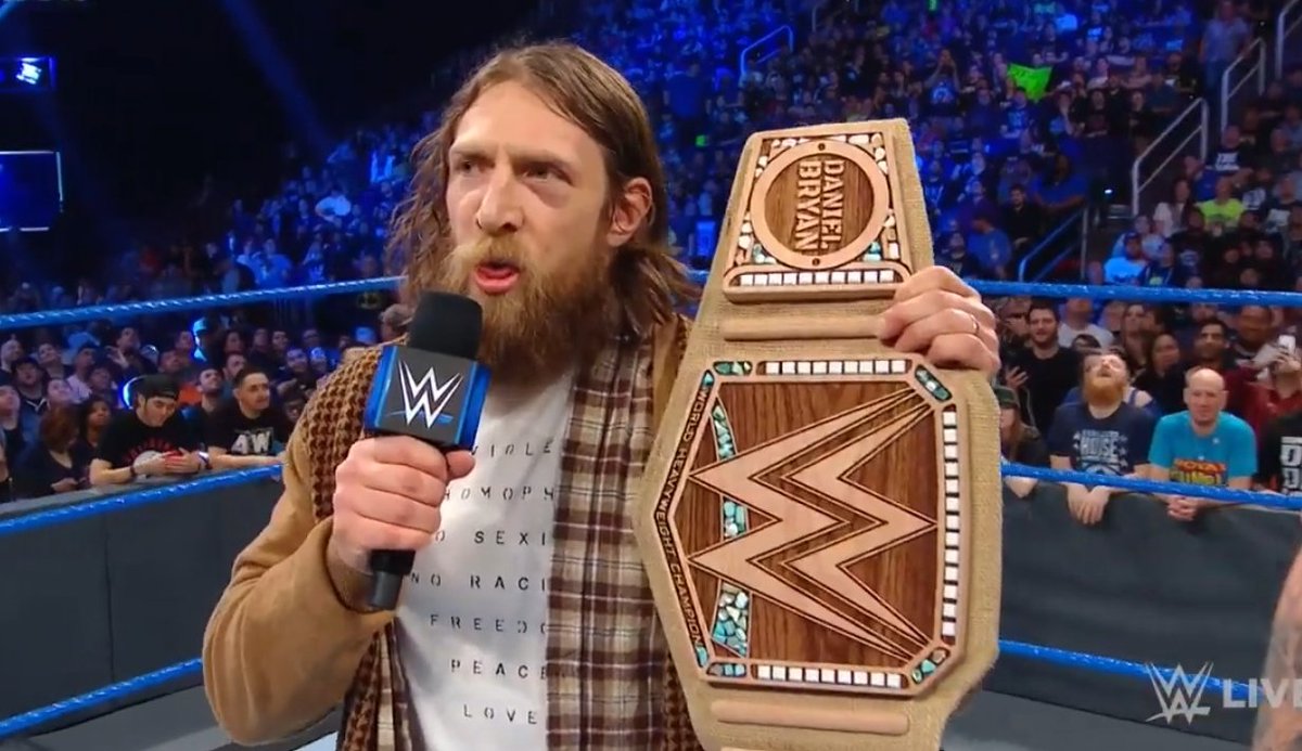 WWERamsey's tweet photo. What does everyone think of the New Eco-WWE Title?!
#WWE #SDLive #DanielBryan #EcoBelt #SmackDownLive #Smackdown #NewDanielBryan https://t.co/vaJWQ751GY