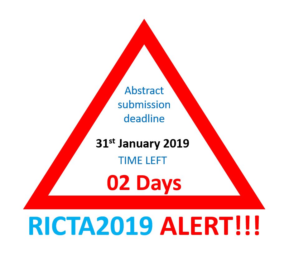 ricta2019's tweet photo. It's the final countdown!
Submit your abstract here:
https://t.co/kI0NTscVOH
@ricta2019 @istecnico @LIFEIndexAir @LIFEprogramme #RICTA2019 #RICTA #Lisbon #IST #C2TN #aerosols #airquality #conference #science #research https://t.co/oOcjgJvuhC
