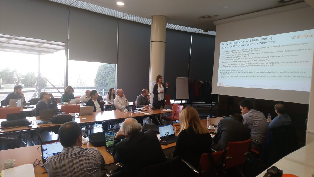 <a href="/TzanakakiAnna/">Anna Tzanakaki</a> is presenting WP2. First review <a href="/5G_PICTURE/">5G-PICTURE Project</a>. Athens 🇬🇷 <a href="/Dsimeo/">Dimitra Simeonidou, FREng, FIEEE</a> <a href="/Reza_Nejabati/">Reza Nejabati</a> <a href="/NetworksBristol/">Networks @ UNIVBRIS</a>