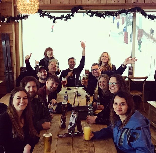 We're looking for two designers (UX and UI) to join our friendly team in #Brighton - here's a happy snap of us after our Christmas snowboarding trip last year 🏂✨ Check out our careers page for full details: bit.ly/2DpDsEN #uxdesign #uidesign #digitalagency #digitaljobs