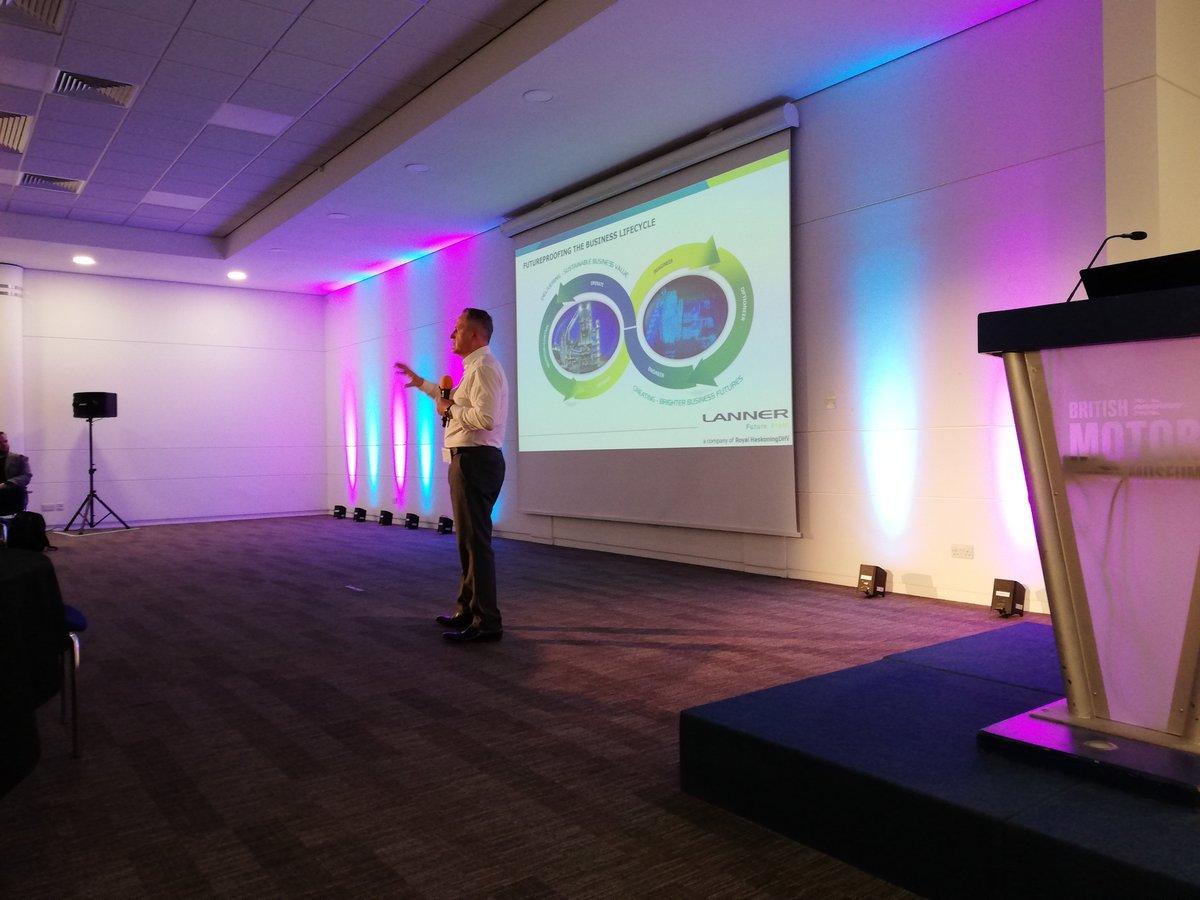 Really stimulating keynote presentation from <a href="/ARAitken/">Andrew Aitken</a> of <a href="/Lanner/">Lanner</a> about the value, use and future of digital twins at the <a href="/HVMCatapult/">hvm catapult</a> and <a href="/TheIET/">The IET​</a> Applied Visualisation Event at the British Motor Museum.