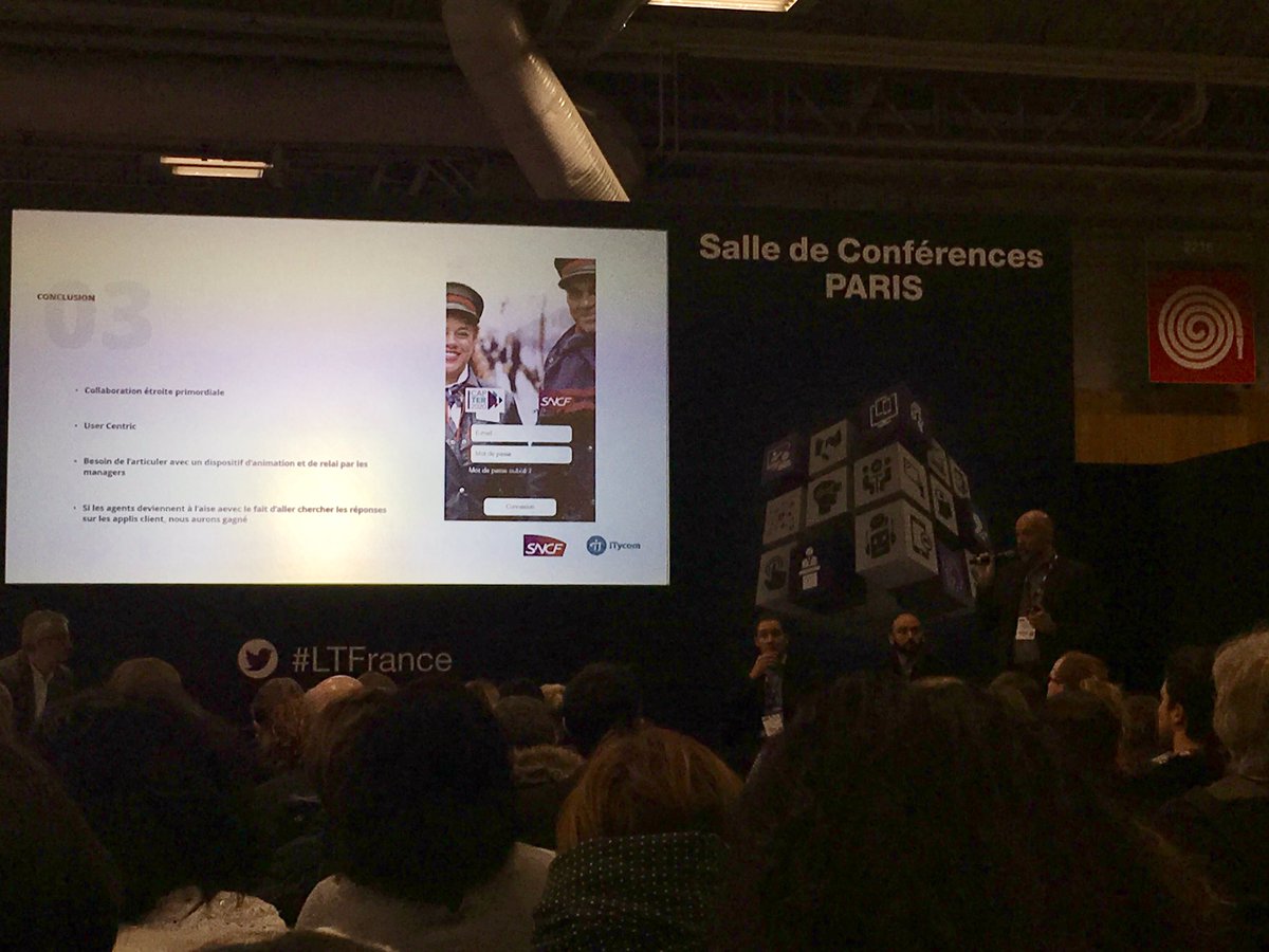 <a href="/chrkrausch/">Christophe Krausch</a> « une des clés de la réussite du projet d’appli de formation gamifiée #TER est d’impliquer les collaborateurs et de la tester tout au long du projet, un tel projet ne peut pas être auto porteur mais doit être accompagné et animé » @SNCF_Digital #LearningTechnologies