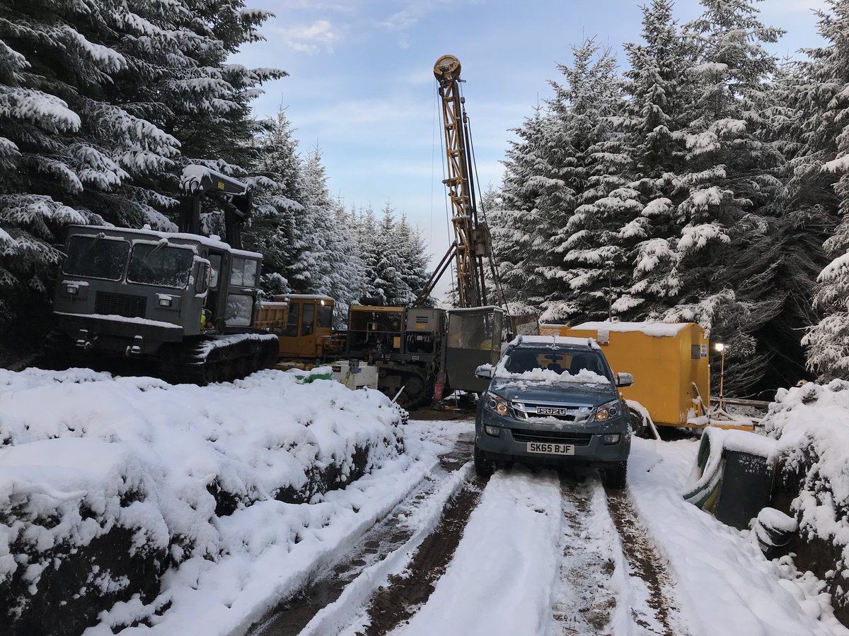 Providing drilling services in any climate no matter the conditions. #weprobetheglobe #ourpriorityisyou #safetyispriority Thks <a href="/Isuzuuk/">Isuzu UK</a> for 4x4 great on the roads.